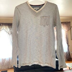 B&W Striped Long Sleeve Shirt